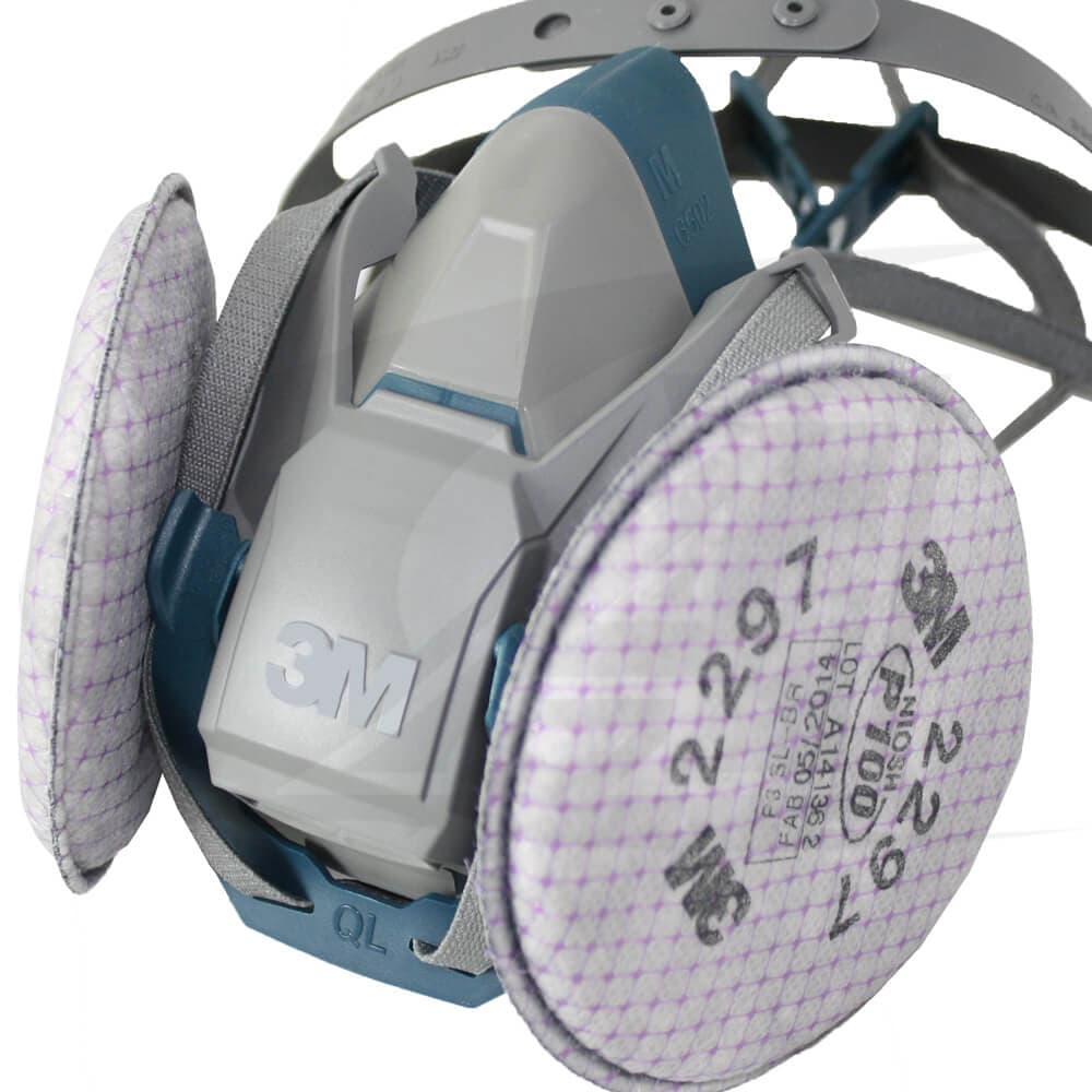 3M™ 6500QL/M Silicone/Nylon Rugged Comfort Reusable Respirator