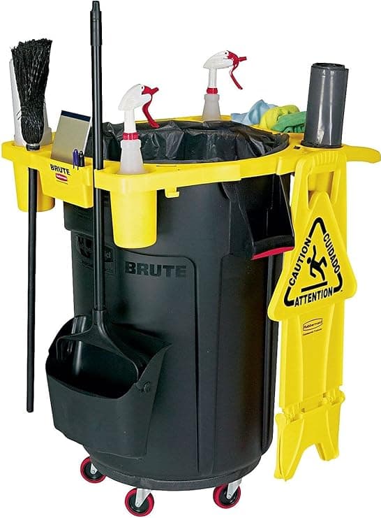 TrySafe 44 Gallon Trash Can Rim Caddy