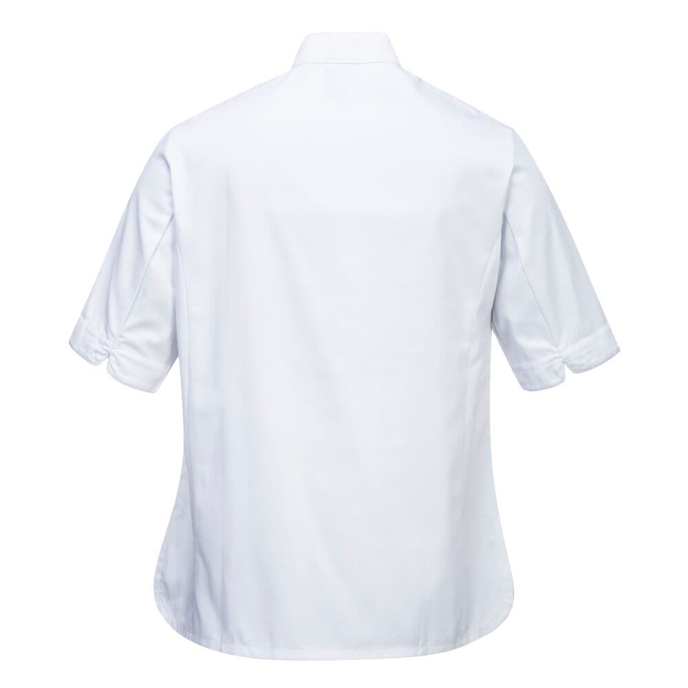 PC737W Avaa Women's Chef Jacket Short Sleeve – Professional Women's Culinary Uniform — view 2