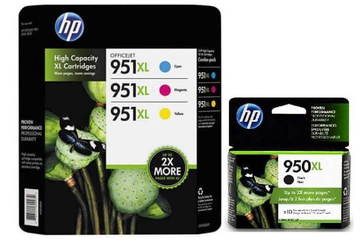 HP 950XL/951XL High Yield BK/C/Y/M Ink Cartridges,4PK, CR318BN, CN045AN