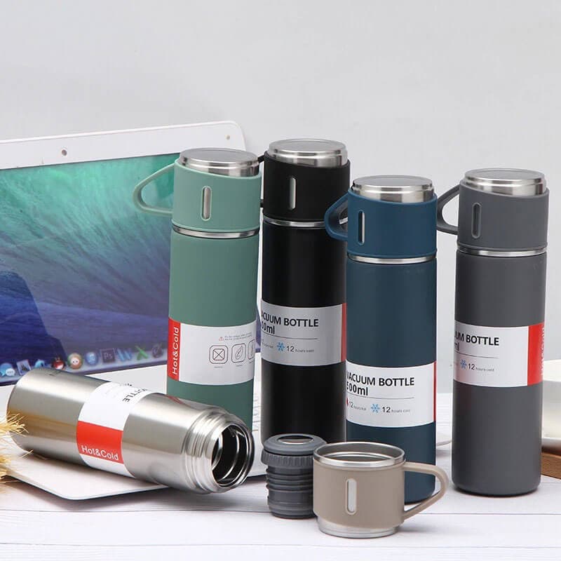 Combo Pack w/ 2 Travel Mugs & Thermos Bottle