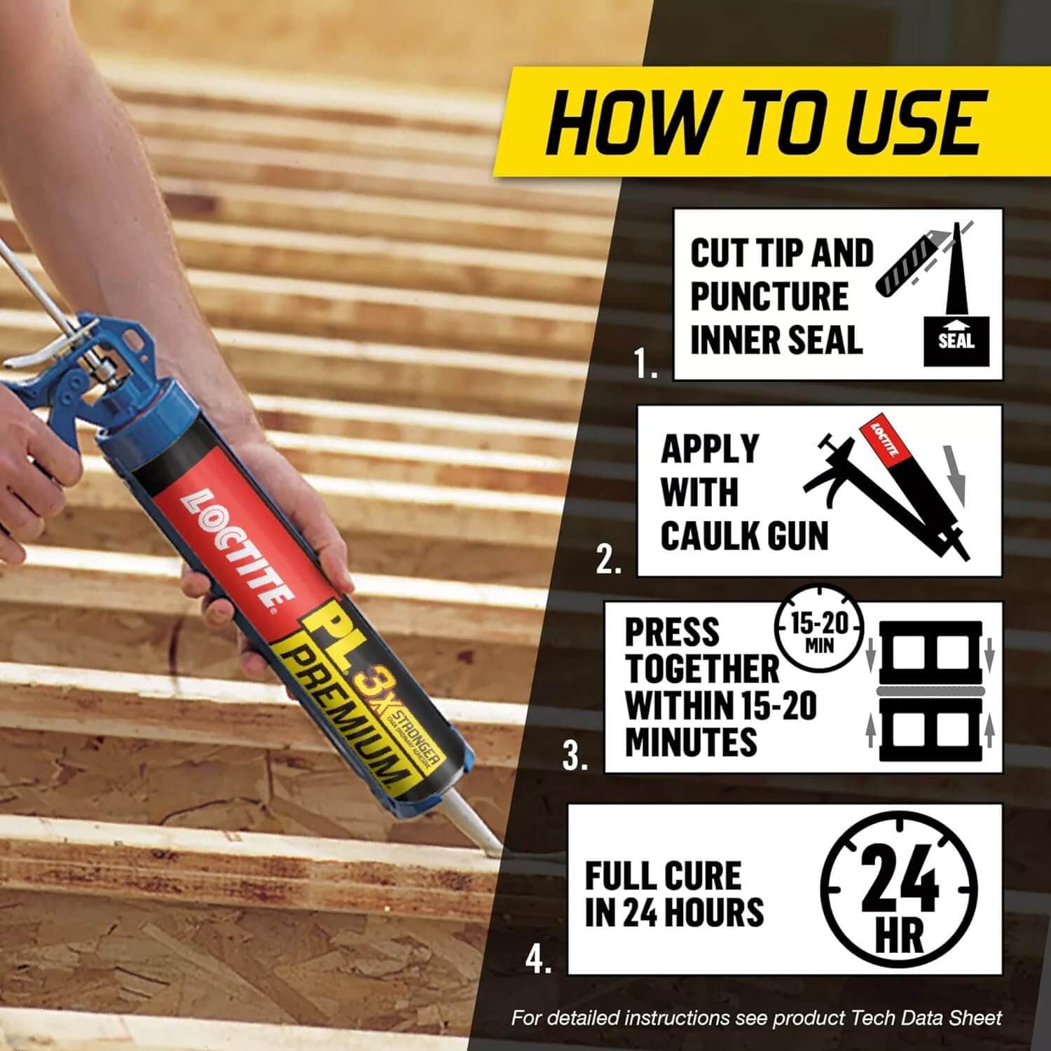 Loctite Premium 3X Multi-Purpose Polyurethane Construction Adhesive — view 4