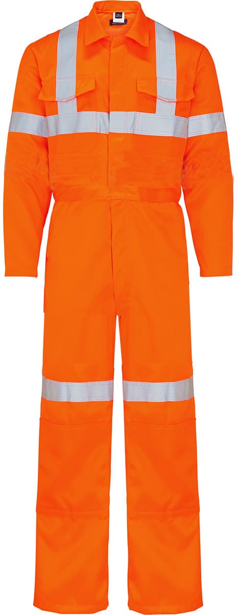 PC820 Industrial 100% Cotton Coveralls with 360° Reflective Tape | Heavy-Duty Industrial Workwear